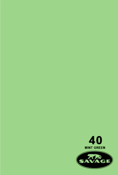 Savage Widestone Seamless Backdrop Paper 9x36ft (Mint Green)