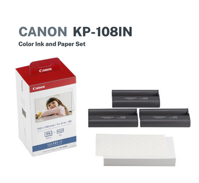 Canon Selphy CP 4x6 KP-108 Paper Set