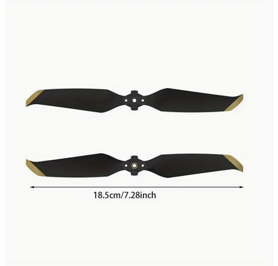 Sunnylife Foldable Propeller for Mavic Air/Pro 2 Pair (Black/Gold)