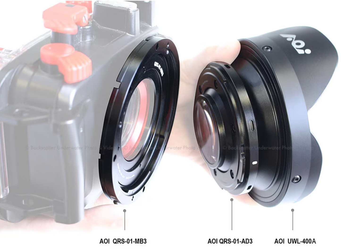 AOI QRS-01-AD3 Quick Release System 01 Adapter 3 for Backscatter M52 Wide & AOI UWL-04A/400A Lens
