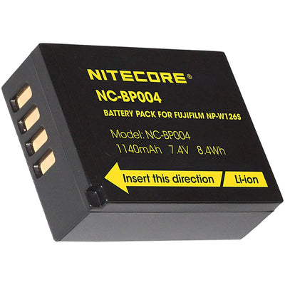 Nitecore BP004 Battery Pack NP-W126 for Fuji