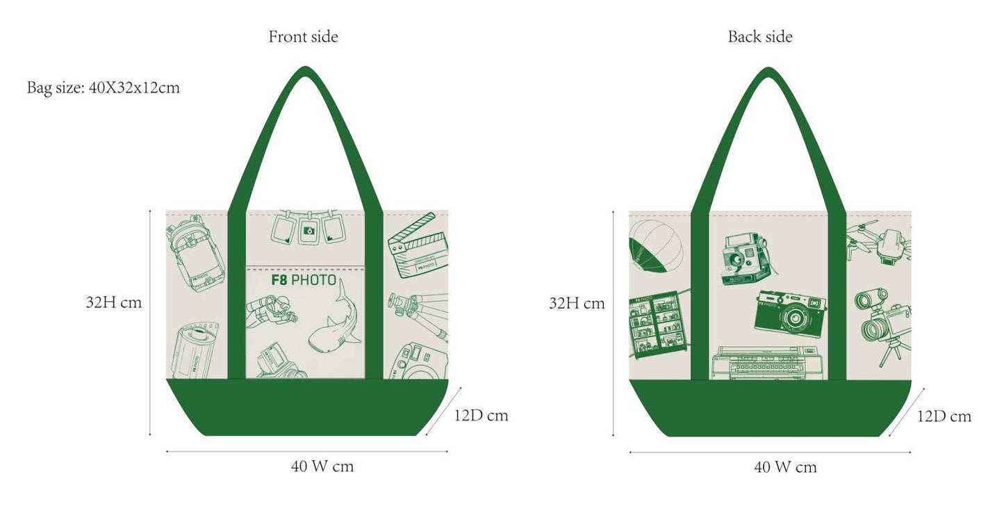F8 Photo Cotton Tote Bag